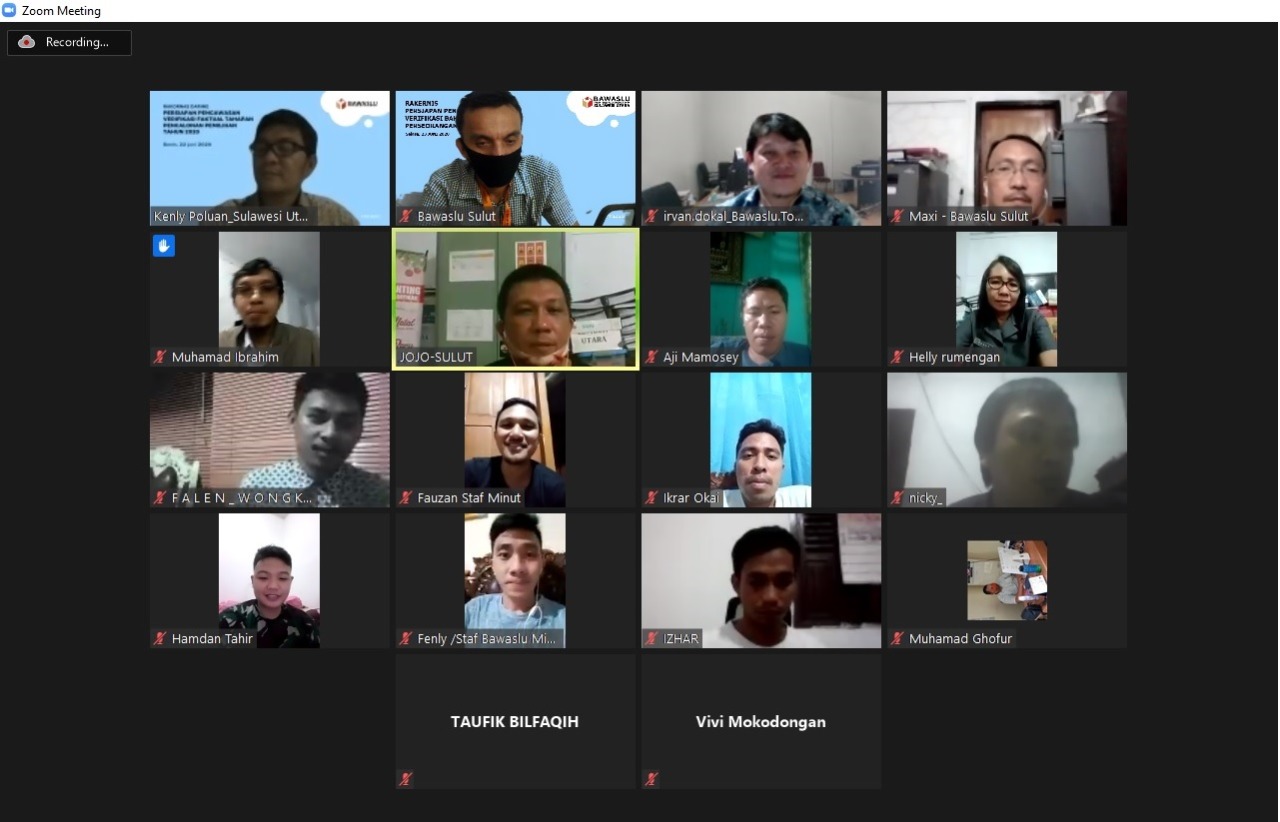 Bawaslu Sulut Matangkan Pengawasan Jelang Verifikasi Faktual