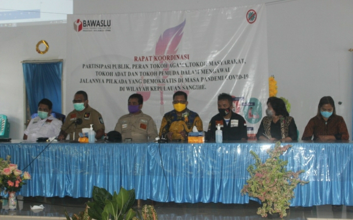 Kawal Pilkada 2020, Bawaslu Sulut Gelar Rakor di Sangihe
