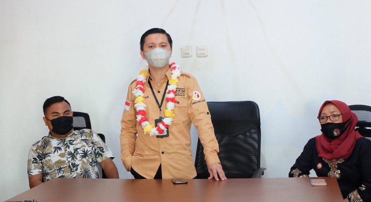 PERDANA, KEPALA SEKRETARIAT BAWASLU PROVINSI SULAWESI UTARA, ALDRIN CHRISTIAN, S.STP MELAKUKAN KUNJUNGAN KERJA KE BAWASLU KABUPATEN, KEP.SITARO