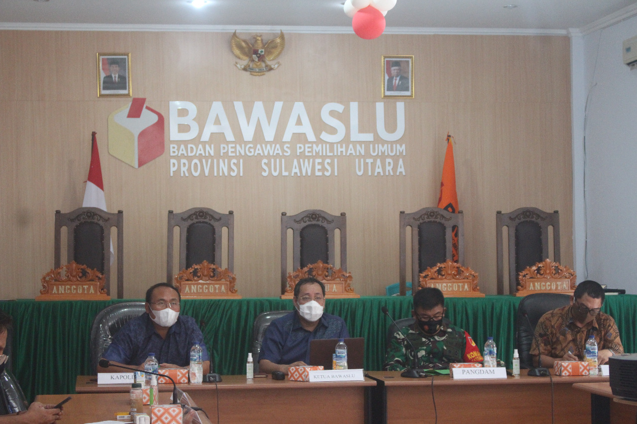 Bawaslu Sulut Gelar Rakor Pencegahan Covid-19