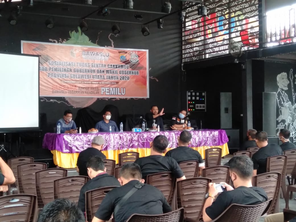 Bawaslu Sulut Gelar Sosialisasi Tugas Gakumdu