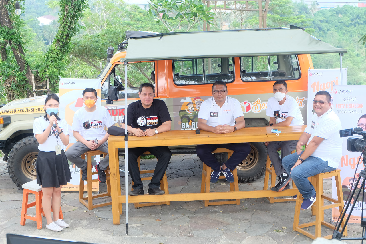 Bawaslu Provinsi Sulawesi Utara gelar kegiatan Ngobrol Pilkada melalui program Bawaslu Ba Ronda (Baron Awasi Pilkada) di Bawaslu Sulut