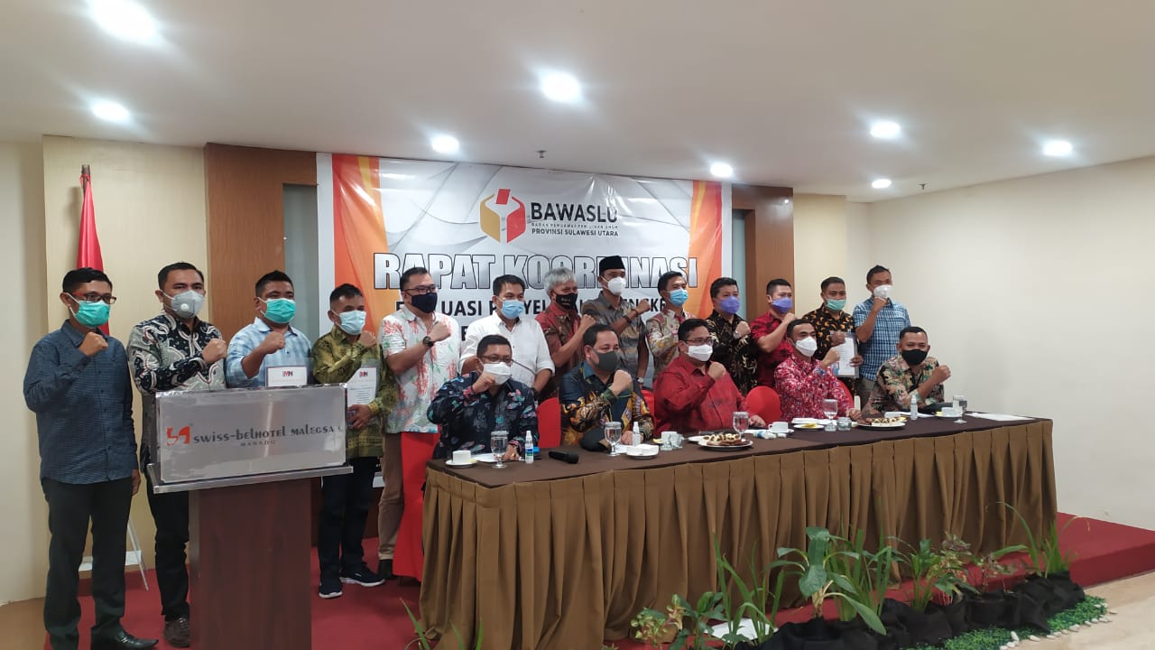 Bawaslu Sulut Gelar Rakor Evaluasi Sengketa Pemilihan 2020