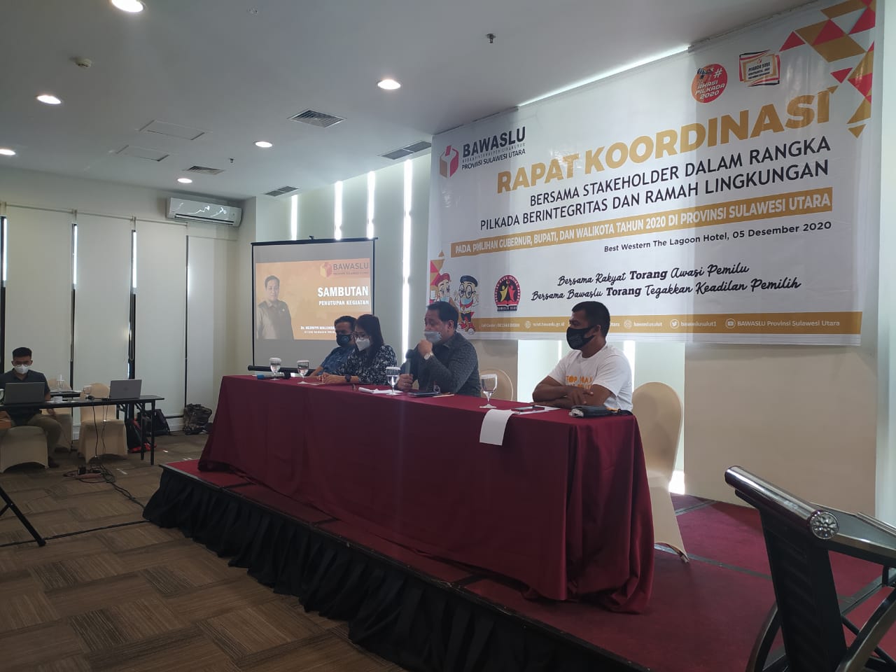 TERKAIT PILKADA BERINTEGRITAS DAN RAMAH LINGKUNGAN, BAWASLU SULUT GELAR RAKOR BERSAMA STAKEHOLDER DI LAGOON HOTEL