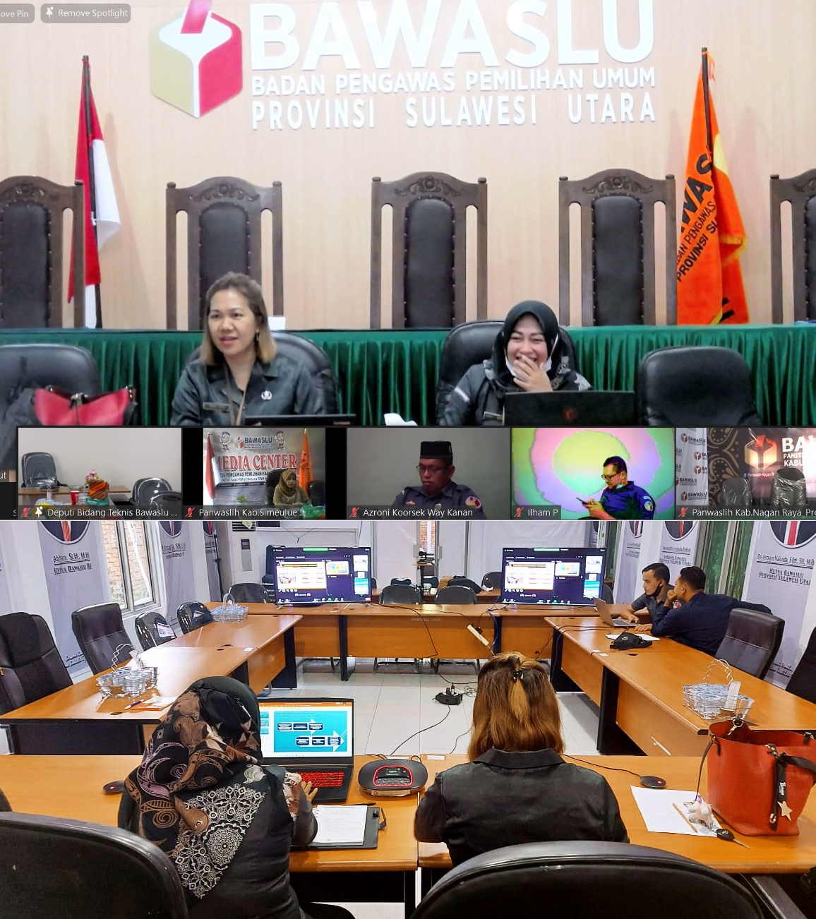 Rapat kerja kedeputian teknis bersama bawaslu Provinsi