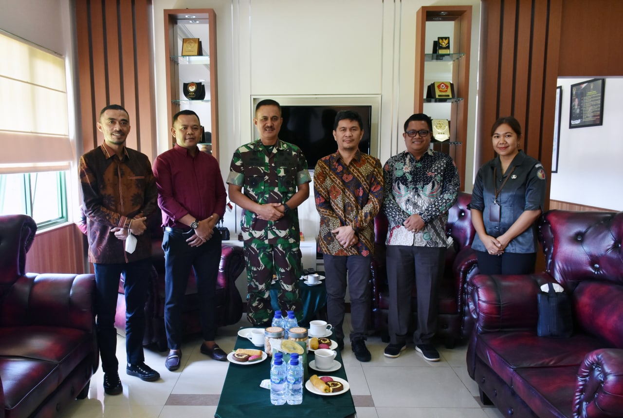 Koordinasi Pelaksanaan Pengawasan Pemilu Serentak 2024, Bawaslu Sulut Berkunjung ke KODAM XIII/MERDEKAÂ 