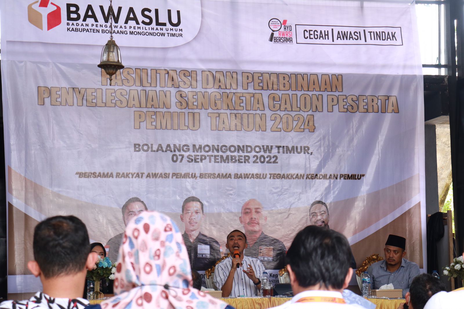 Rabu, 7 September 2022 Bawaslu Provinsi Sulawesi Utara menghadiri Kegiatan Fasilitasi dan Pembinaan Penyelesaian Sengketa