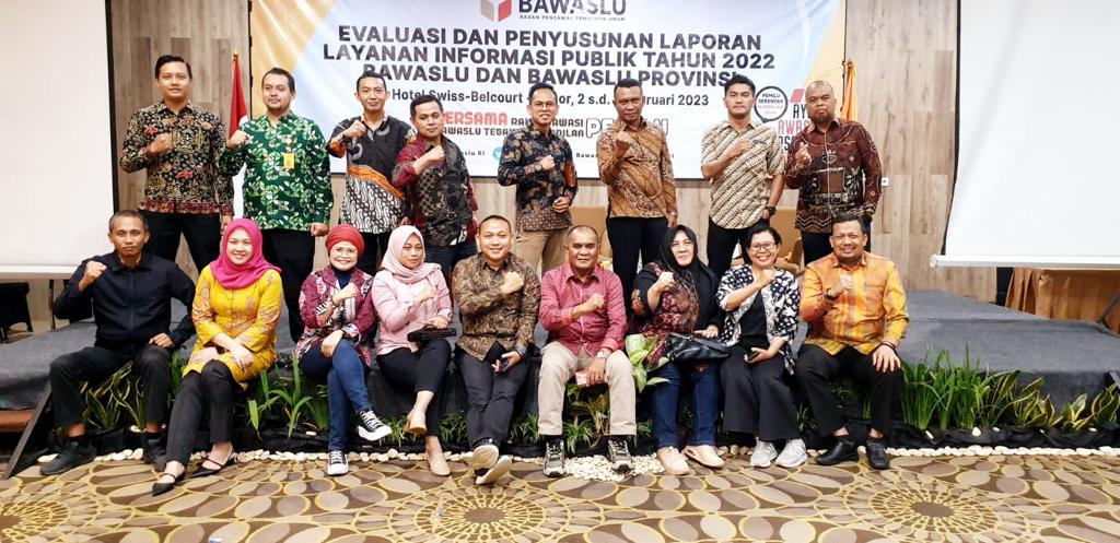 Bawaslu Sulut Hadir dalam Evaluasi dan Penyusunan Laporan Layanan Informasi Publik Tahun 2022 Bawaslu dan Bawaslu Provinsi