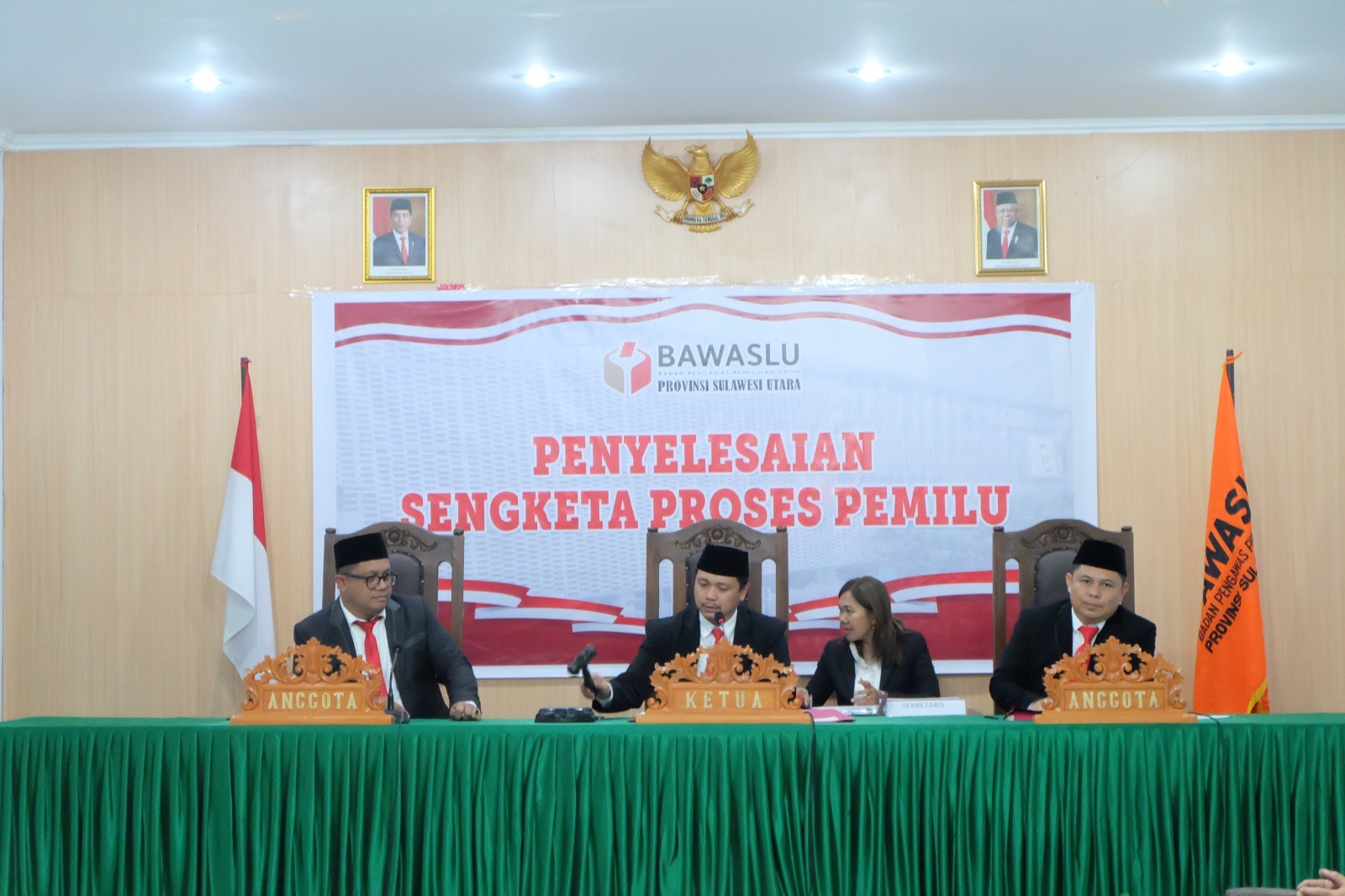 Sidang Sengketa Proses Pemilu Bakal Calon Perseorangan di Bawaslu Sulut berakhir melalui Mediasi