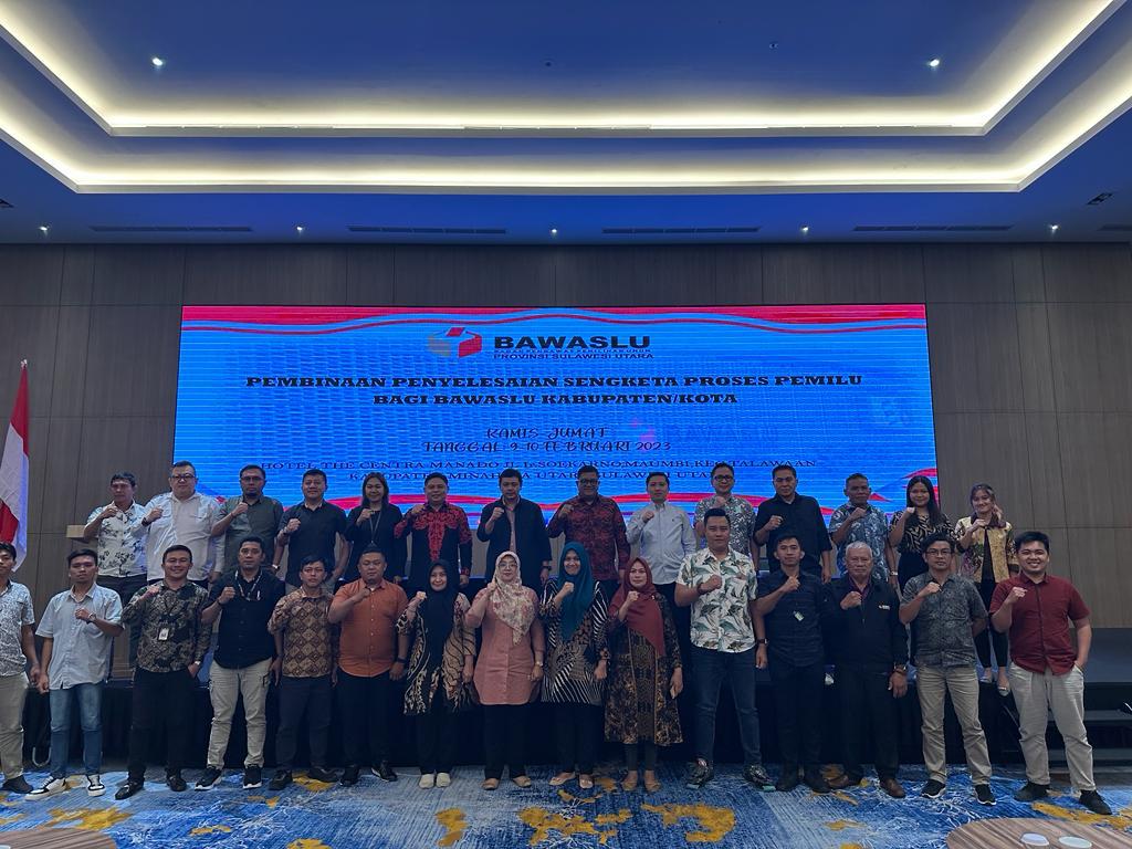 Bawaslu Sulut laksanakan Pembinaan Penyelesaian Sengketa Proses Pemilu bagi Bawaslu Kabupaten/Kota