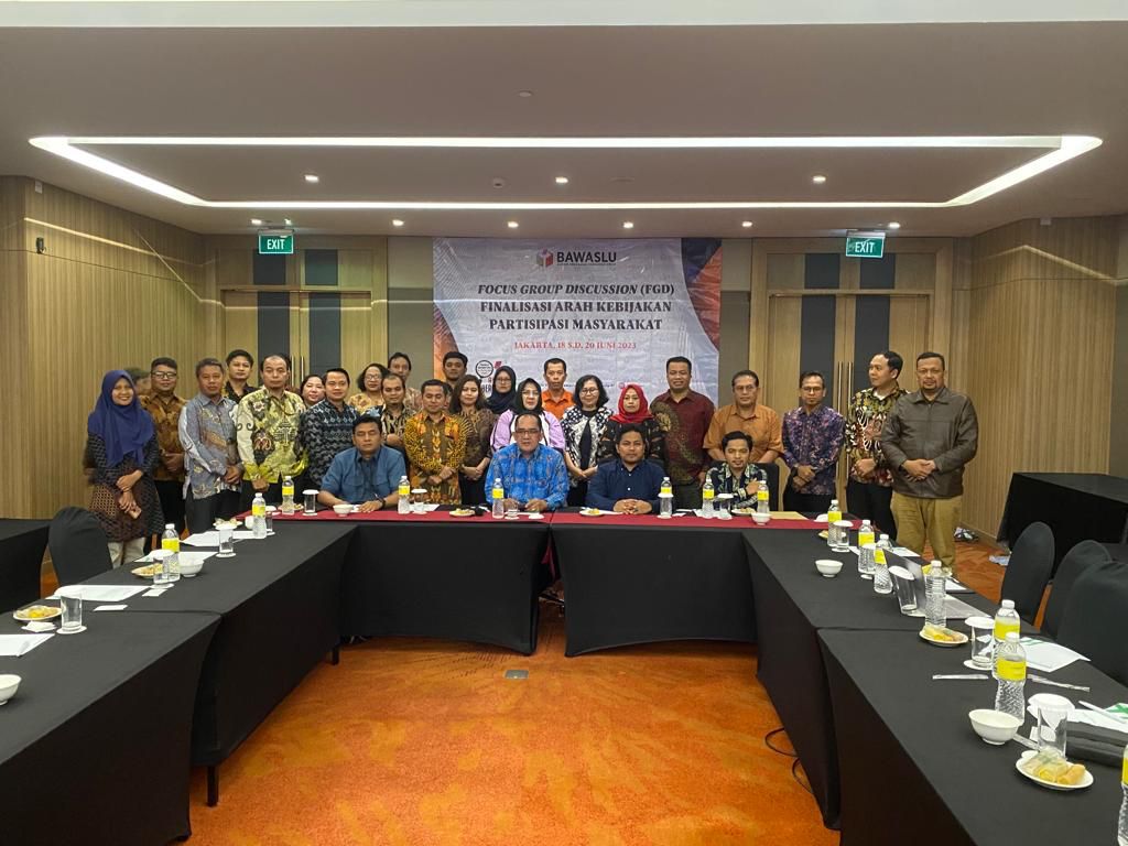 Bawaslu Sulut hadiri FGD Finalisasi Arah Kebijakan Partisipasi Masyarakat.