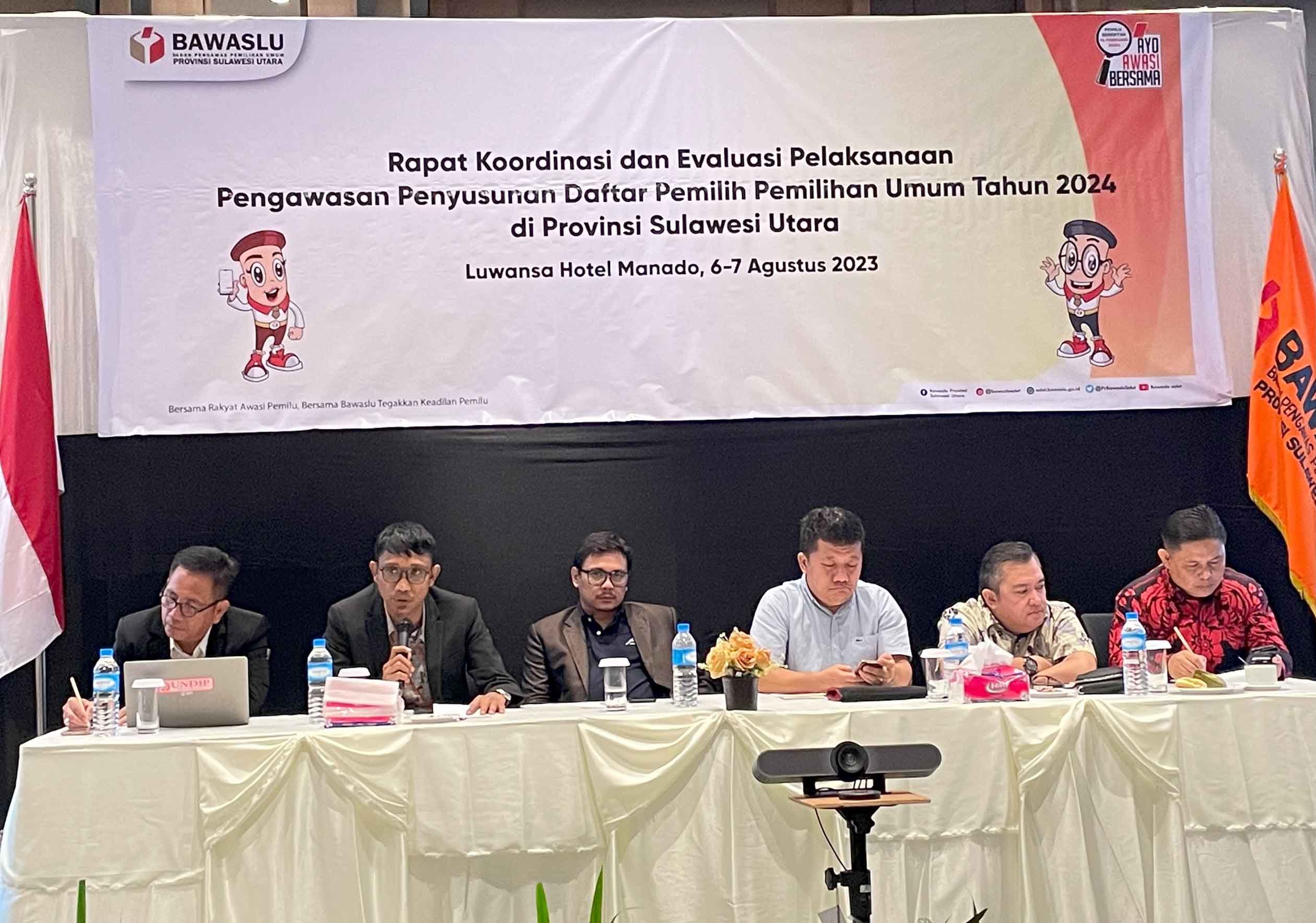 Jaga Kualitas Daftar Pemilih Pemilu Tahun 2024, Bawaslu Sulut Gelar Rakor Pengawasan