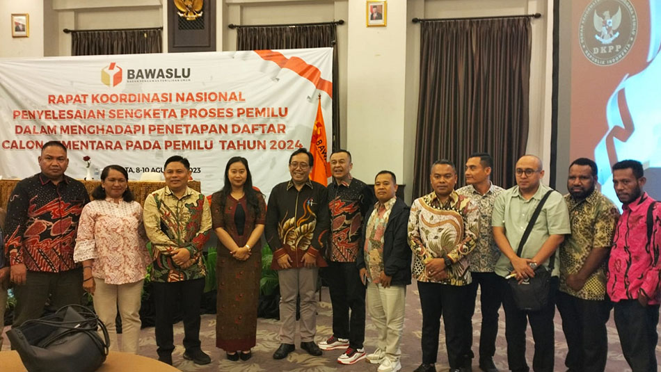 Rakornas Sengketa Proses di Jakarta, Bawaslu Sulut Laporkan Hasil Penyelesaian Sengketa Proses Pemilu di Sulawesi Utara