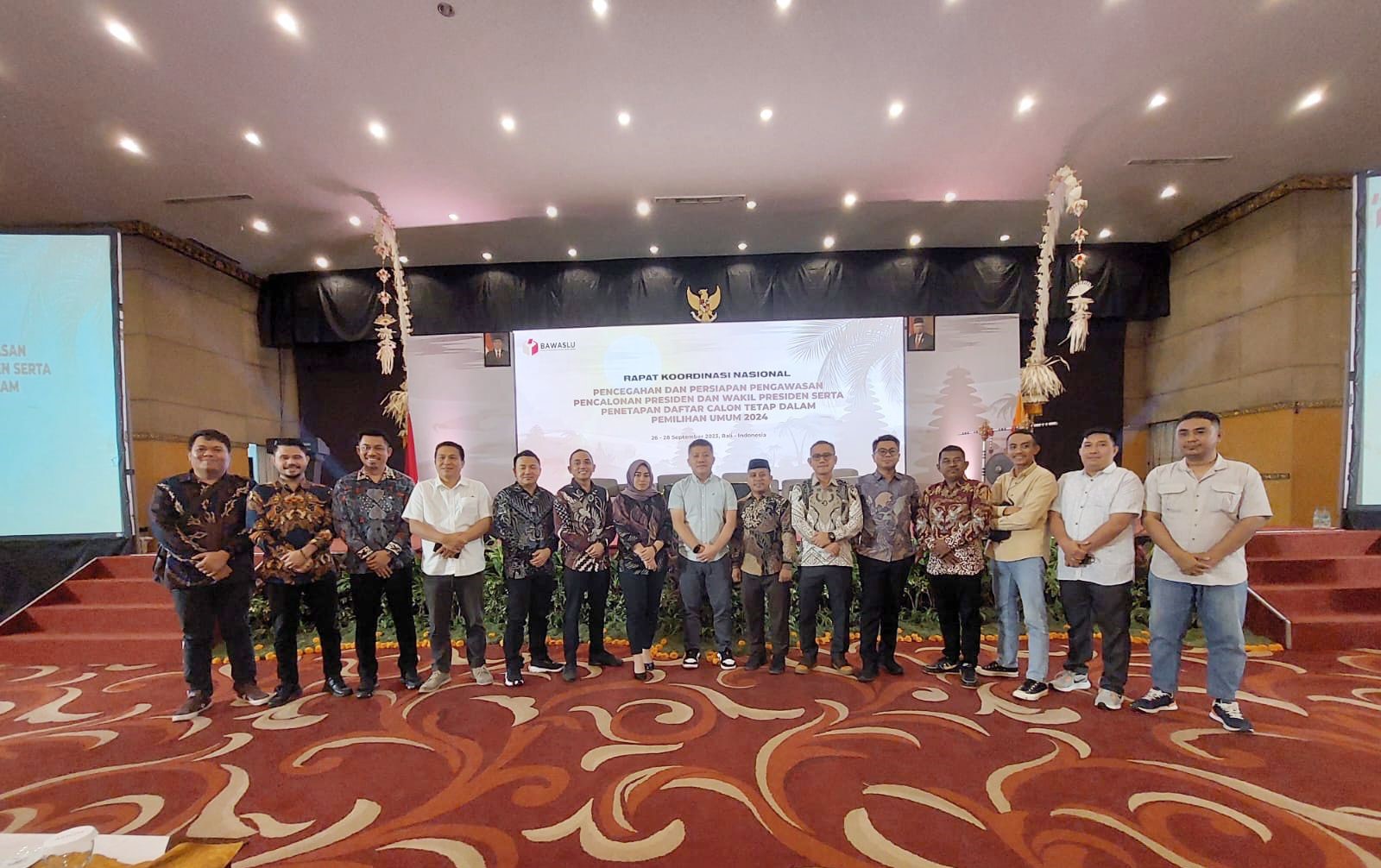 Bawaslu Sulut hadiri Rakornas Pencegahan Persiapan Pengawasan Pencalonan Presiden dan Wakil Presiden Serta Penetapan Daftar Calon Tetap (DCT) Pemilihan Umum Tahun 2024