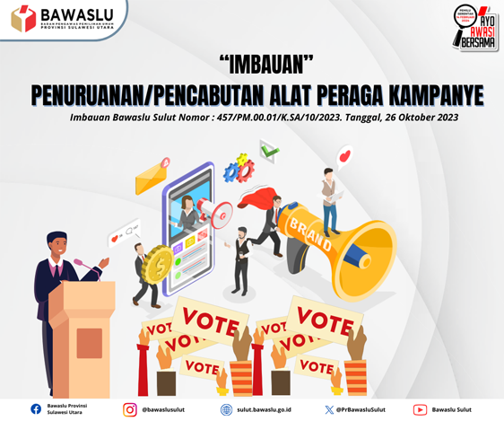 IMBAUAN PENURUNAN/PENCABUTAN ALAT PERAGA KAMPANYE