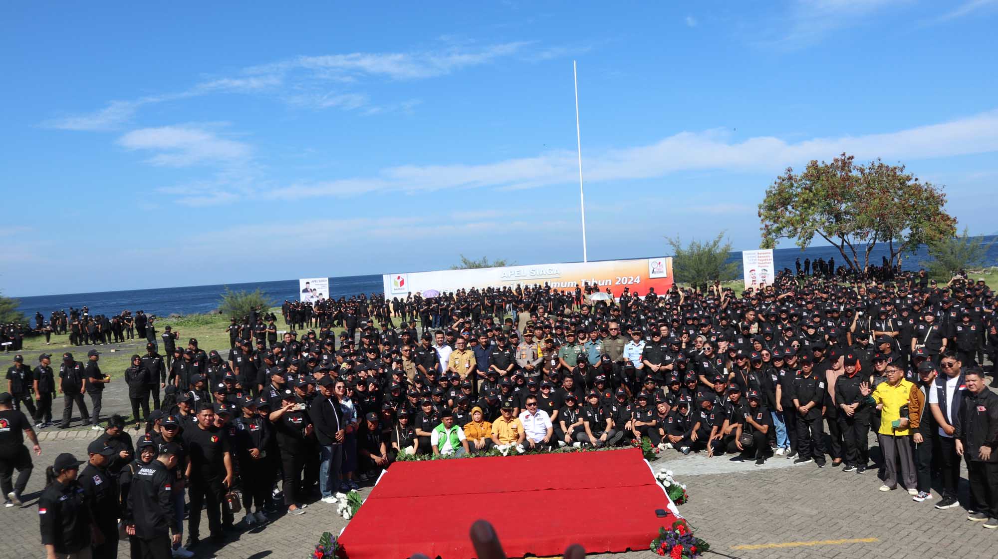 Bawaslu Sulut Gelar Apel Siaga Pengawasan Pemilu 2024 Bersama Jajaran Pengawas Pemilu Se-Sulawesi Utara