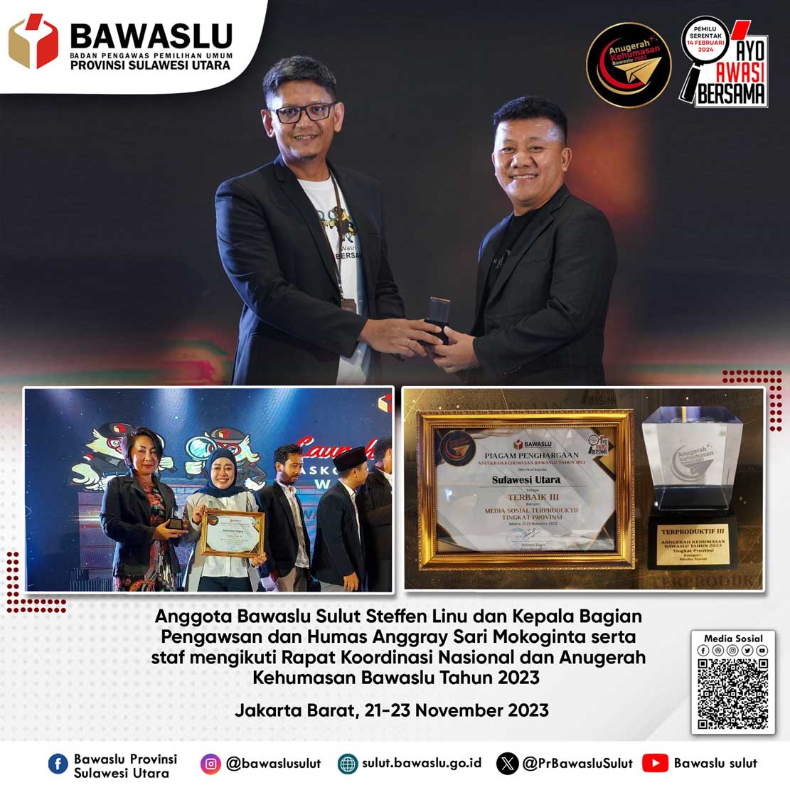 Menjadi Humas Bawaslu yang Produktif di Tahun 2023, Ini kata Steffen Linu, Koordinator Divisi Pencegahan, Parmas dan Humas Bawaslu Sulut