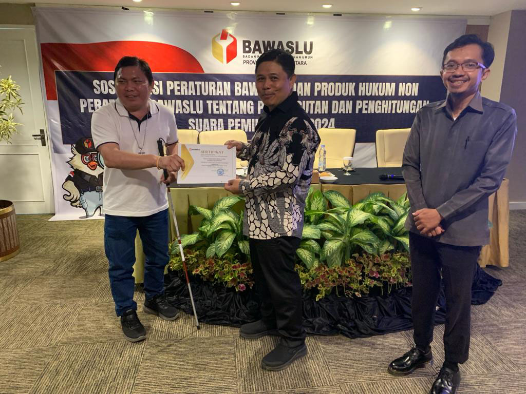Anggota Bawaslu Sulut Donny Rumagit, Terima Aspirasi Kelompok Pemilih Disabilitas