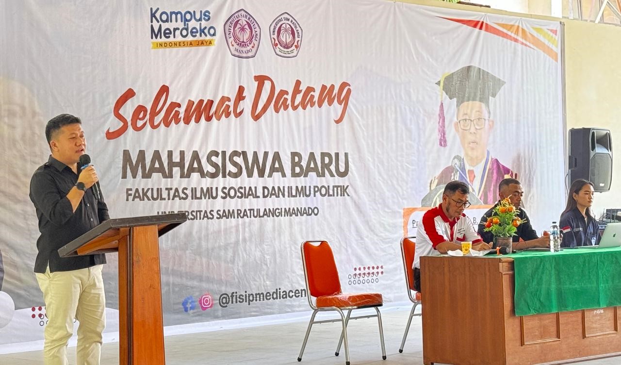Di Hadapan Ratusan Mahasiswa Baru Fisip Unsrat, Linu Paparkan Strategi Pengawasan Partisipatif