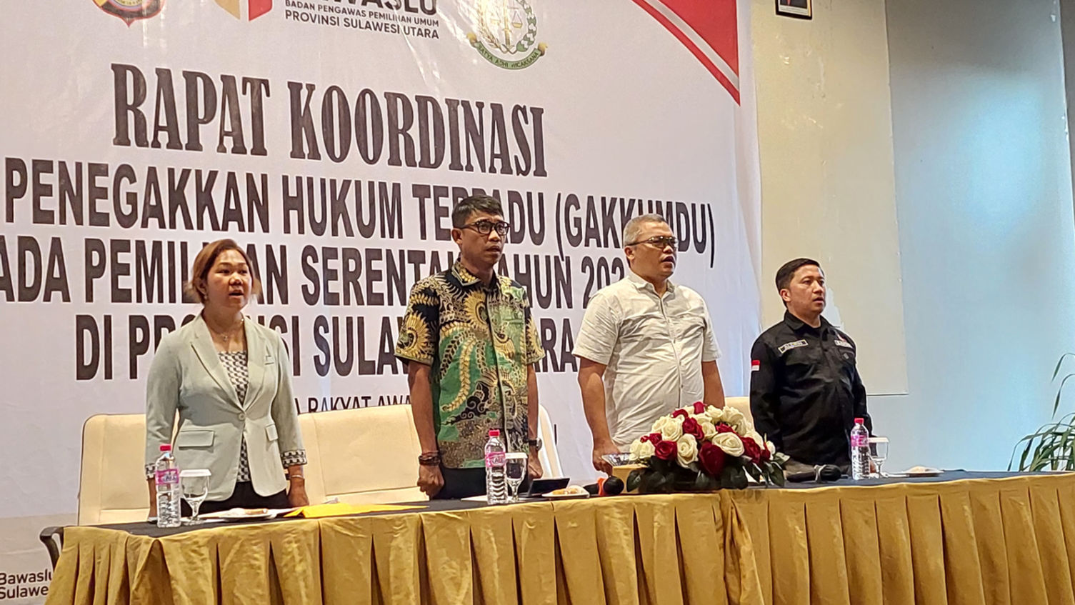 Bawaslu Provinsi Sulut Gelar Rakor Sentra Penegakan Hukum Terpadu (Gakkumdu) Dalam Rangka Pilkada Serentak 2024
