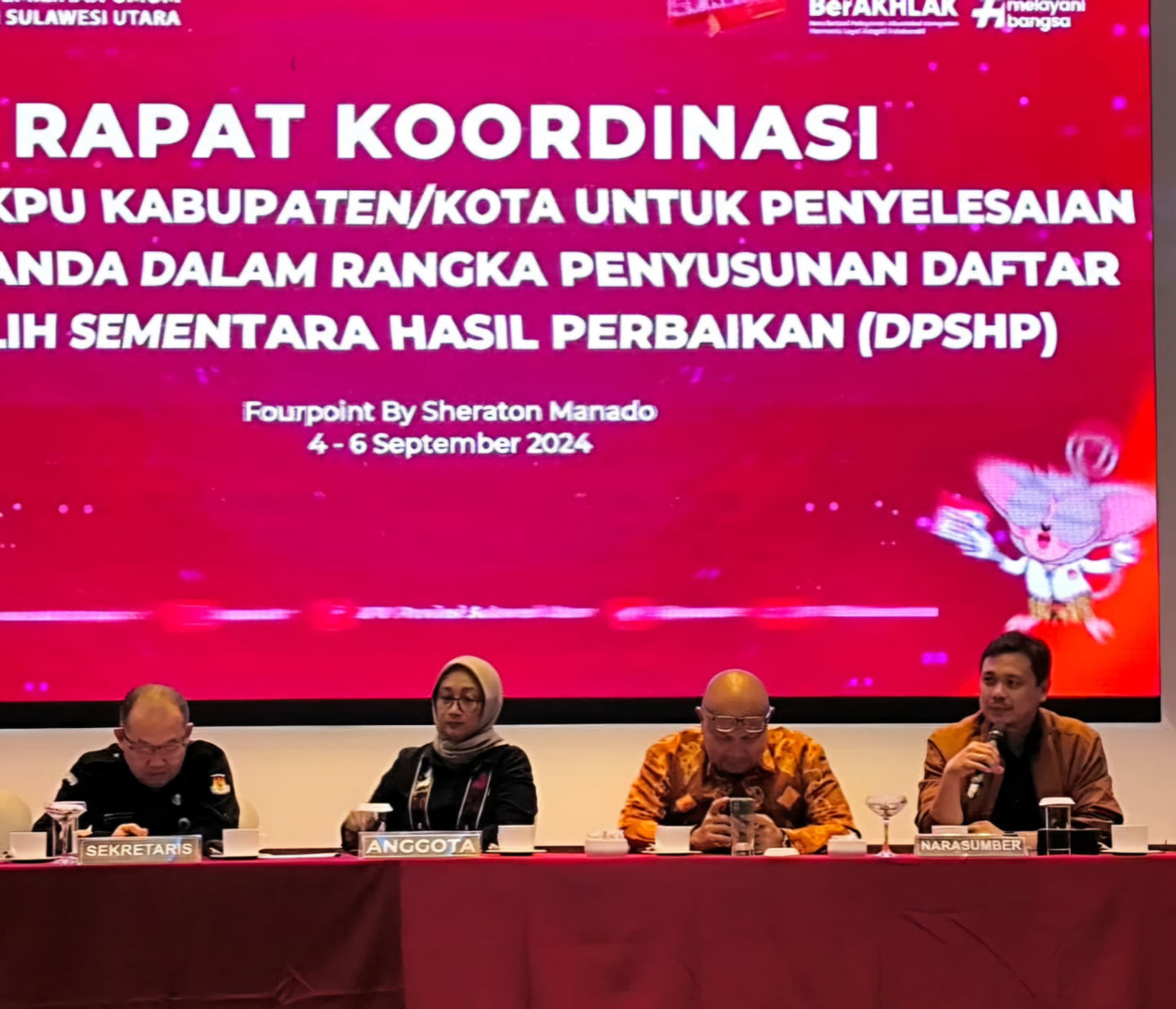 Dalam Rakor Penyusunan Data Pemilih, Ardiles Sebut Ada Potensi Ganda di 13 Kabupaten/Kota Se-Sulut