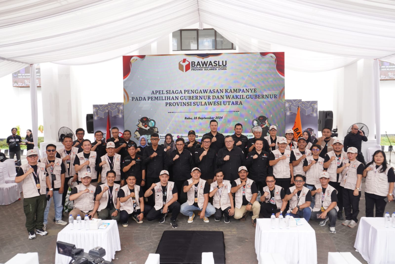 Bawaslu Sulut Gelar Apel Siaga Pengawasan Tahapan Kampanye Pemilihan Serentak 2024Â 