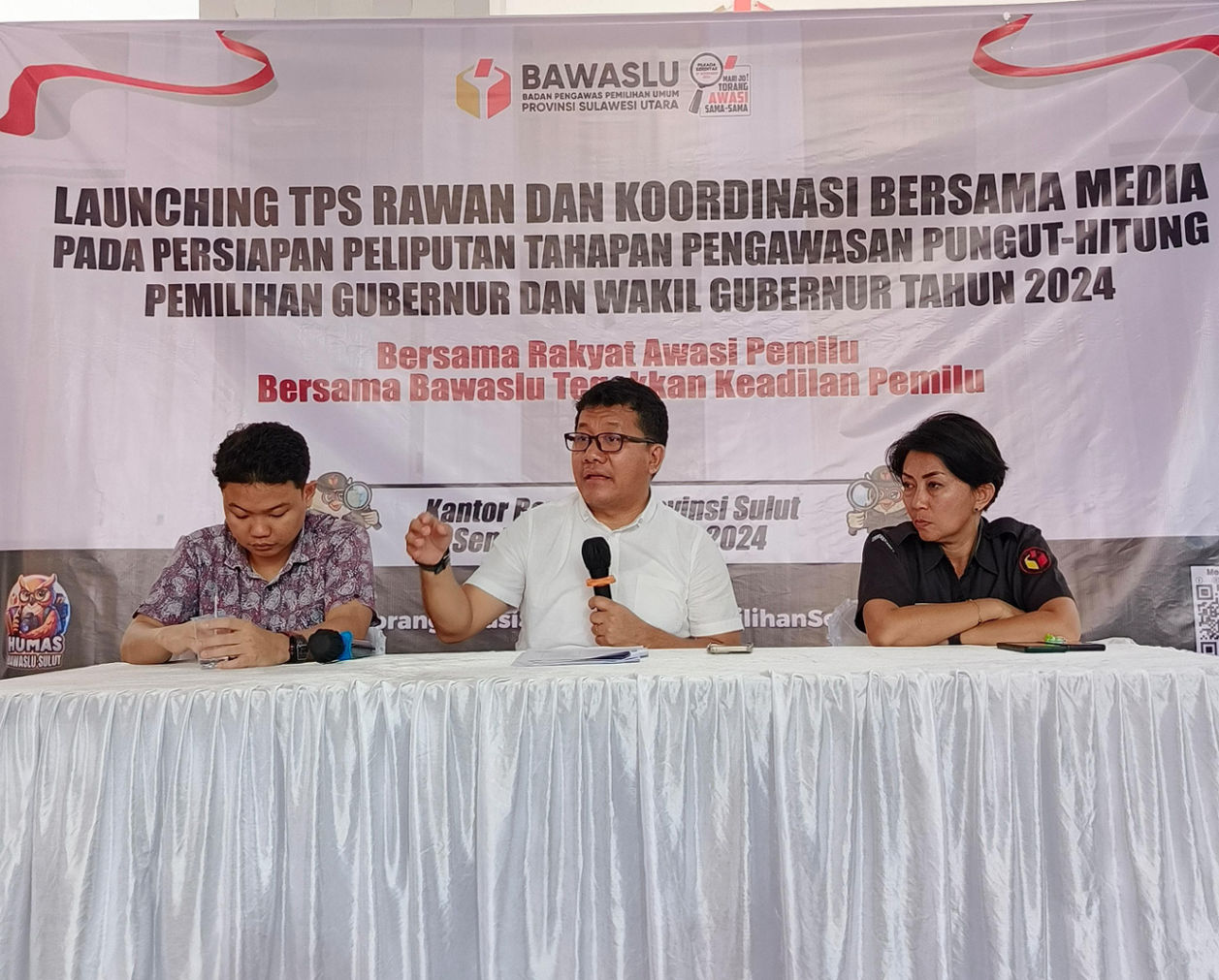 Launching TPS Rawan Di Pilkada Serentak 2024, Berikut Peta Potensi dan Rekomendasi Bawaslu Sulut
