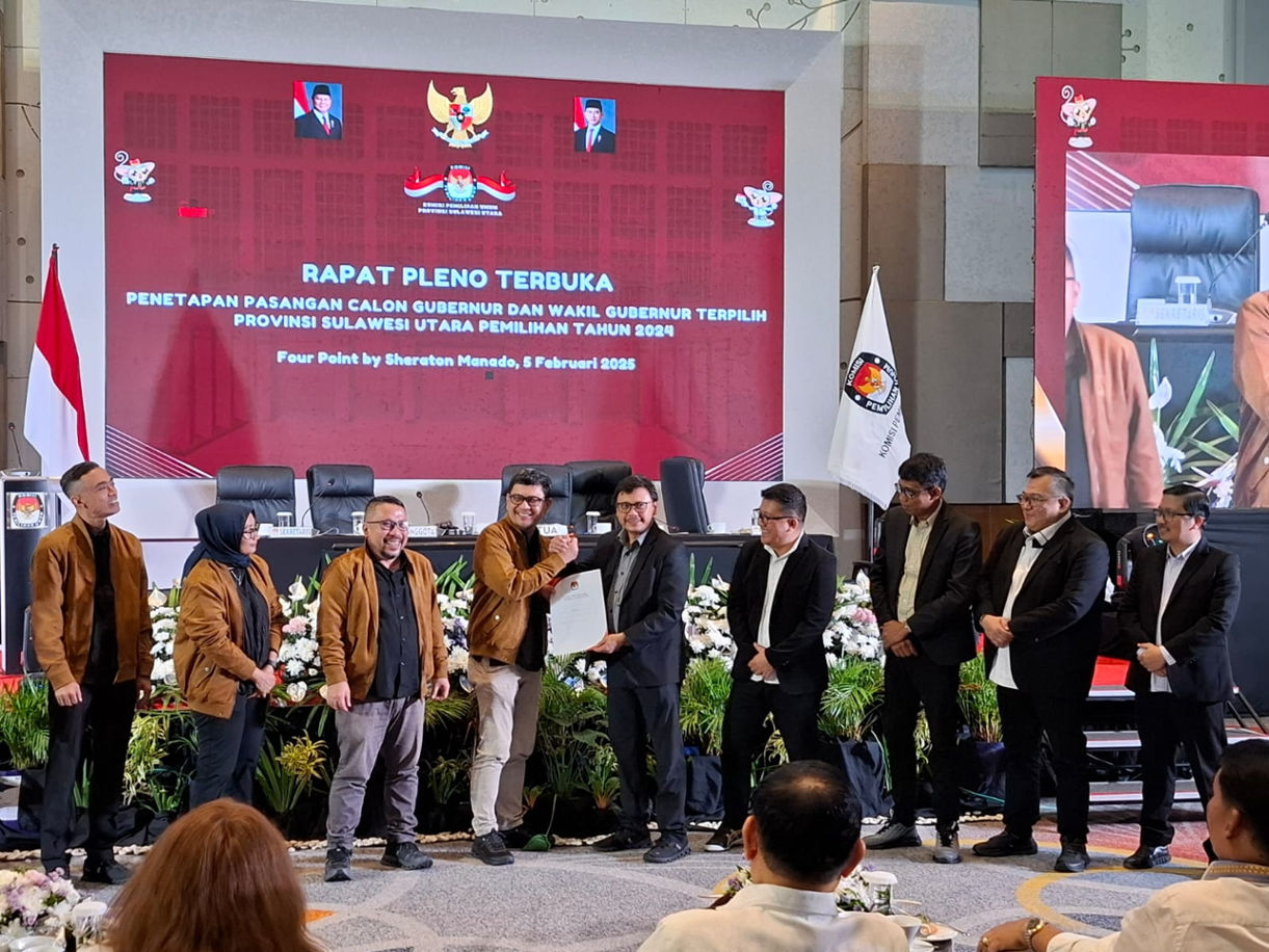 Babak Akhir Pilgub Sulut, Bawaslu Awasi Pleno Penetapan Paslon Gubernur dan Wakil Gubernur Terpilih Tahun 2024