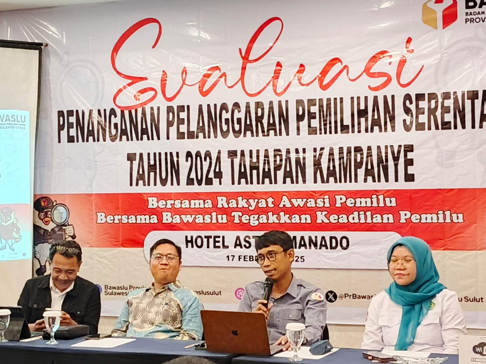 Gelar Evaluasi Penanganan Pelanggaran Pemilihan, Zulkifli Ajak Stakeholder Beri Masukan Untuk Proses Demokrasi di Sulut