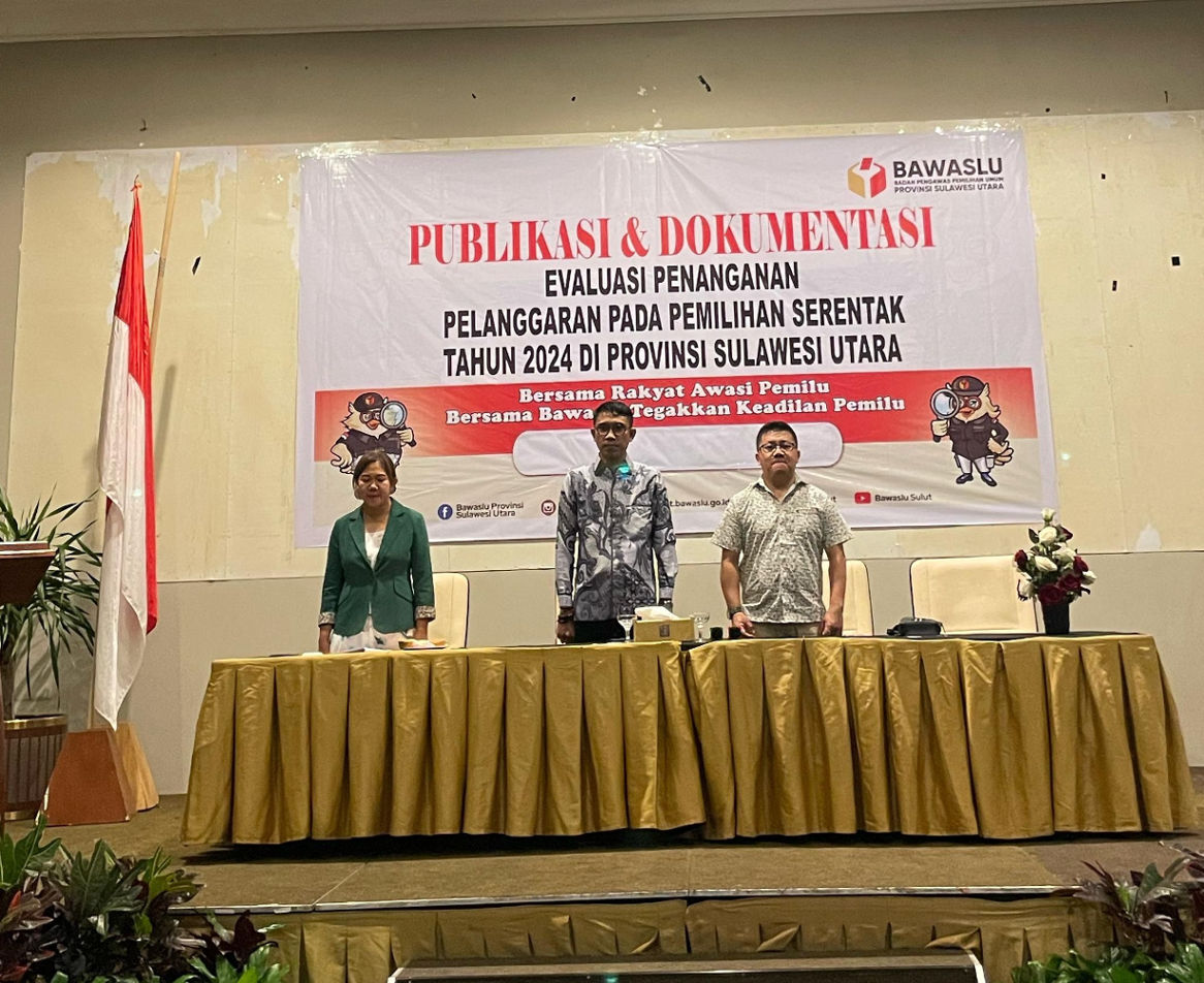 Gelar Evaluasi, Bawaslu Sulut Ungkap Data Penanganan Pelanggaran Selama Pilkada Sulut 2024