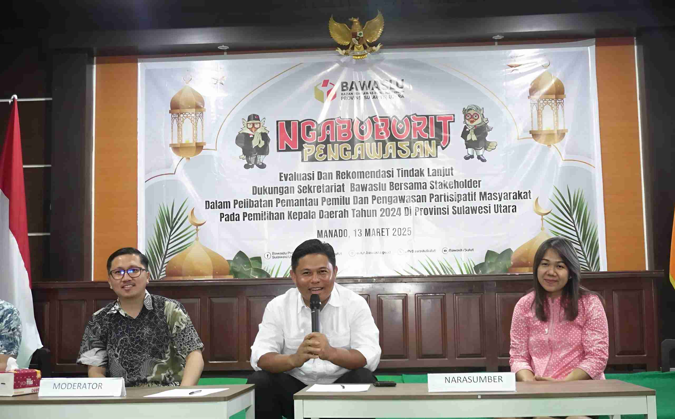 Dorong Evaluasi Dukungan Sekretariat, Bawaslu Sulut Kembali Gelar Ngabuburit Pengawasan Bersama Stakeholder