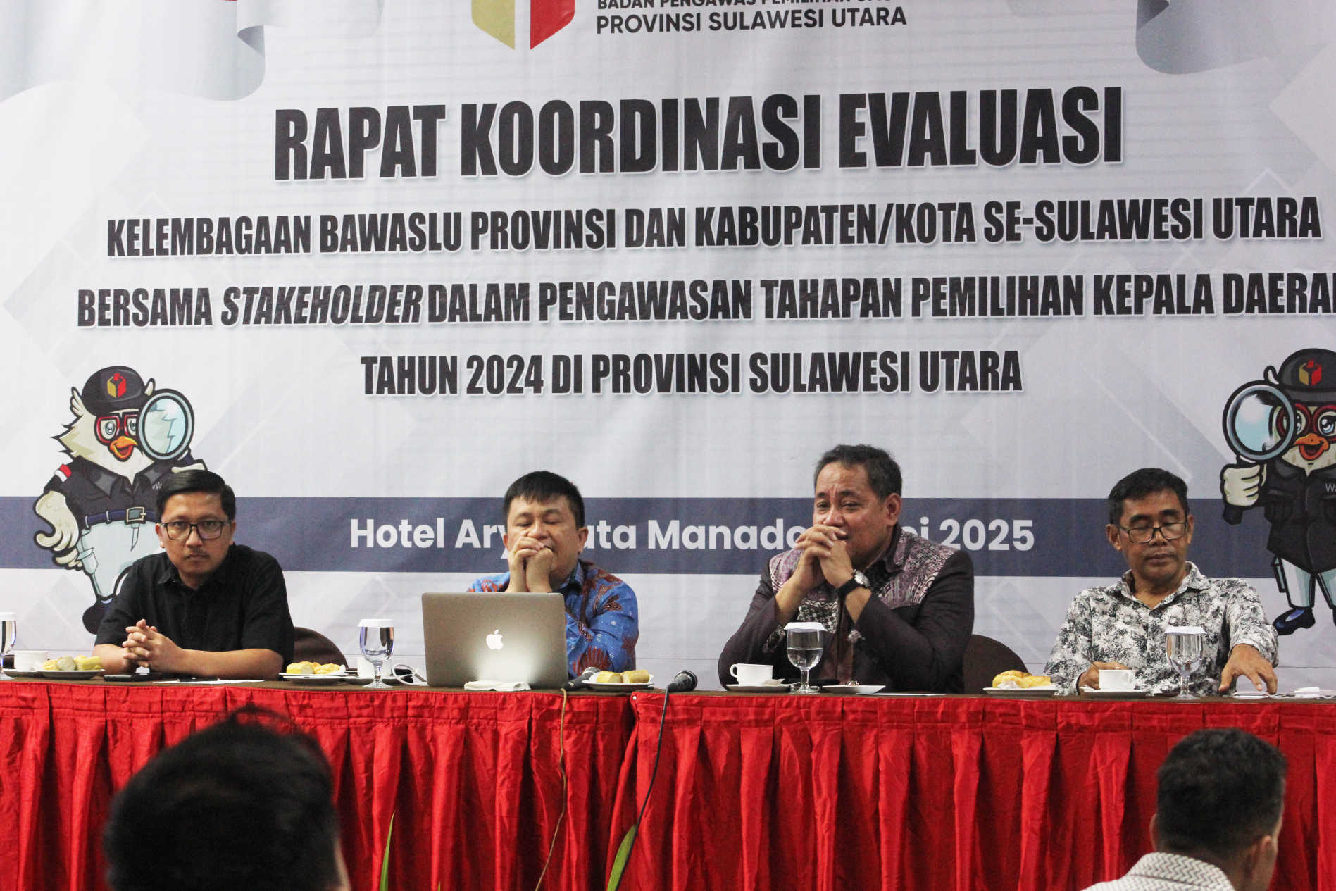 Di Buka Langsung Bawaslu RI, Bawaslu Sulut Gelar Evaluasi Kelembagaan Bawaslu Bersama Stakeholder Dalam Pengawasan Tahapan Pemilihan