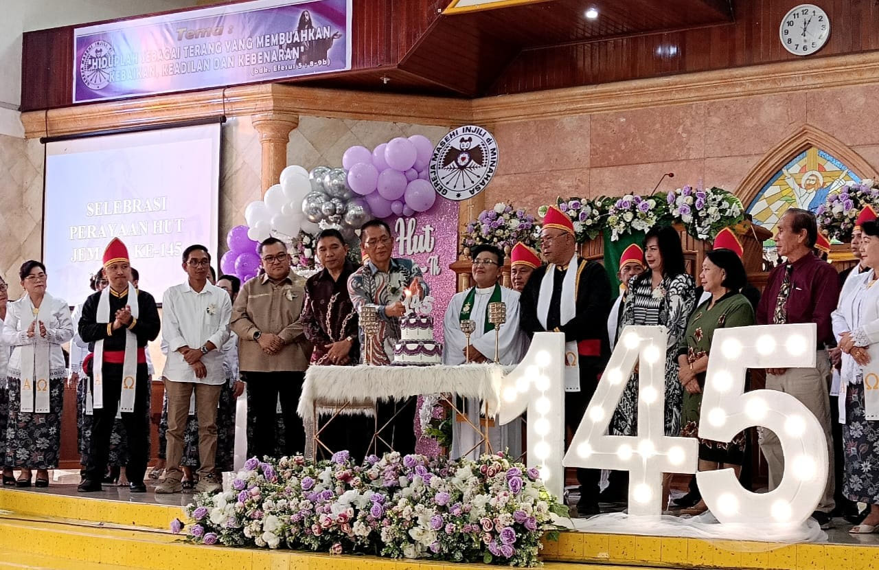 Bawaslu Sulut Hadiri Undangan Perayaan HUT Ke-145 GMIM Siloam Tonsealama