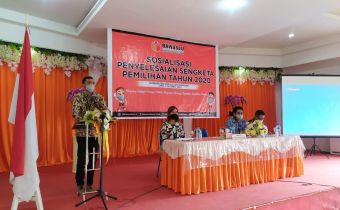  Bawaslu Sulut Gelar Sosialisasi Penyelesaian Sengketa Pemilihan Tahun 2020 di Kabupaten Kepulauan Sangihe