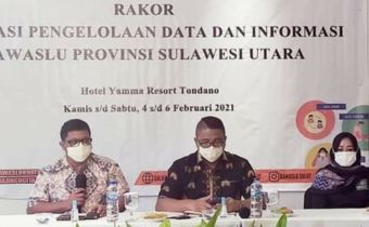 Fritz Siregar Menghadiri Rapat Koordinasi Evaluasi Pengelolaan Data dan Informasi Bawaslu Sulut