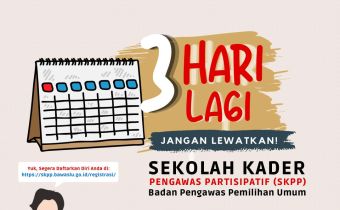 Pendaftaran Sekolah Kader Pengawas Partisipatif (SKPP) 2021 - Badan Pengawas Pimilihan Umum