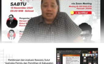 Pembinaan dan evaluasi Bawaslu Sulut "overview Pemilu dan Pemilihan di Kabupaten Minsel dan Minut"