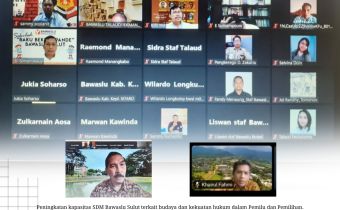 Peningkatan kapasitas SDM Bawaslu Sulut terkait budaya dan kekuatan hukum dalam Pemilu dan Pemilihan