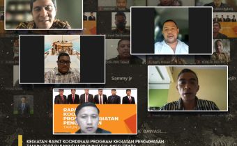Bawaslu Sulut Gelar Rapat Koordinasi Program Kegiatan Pengawasan di Tahun 2022 Secara DaringÂ 