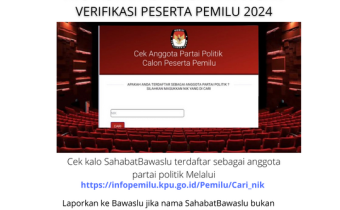 Apakah SahabatBawaslu Terdaftar Sebagai Anggota Partai Politik