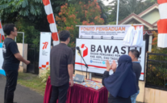 Ketua Bawaslu Sulut Membuka Posko Pengaduan Masyarakat di Bawaslu Kab. Kepl. SitaroÂ 