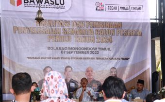 Rabu, 7 September 2022 Bawaslu Provinsi Sulawesi Utara menghadiri Kegiatan Fasilitasi dan Pembinaan Penyelesaian Sengketa