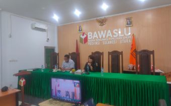 Bawaslu Sulut melaksanakan Rapat Koordinasi Pembentukan Panitia Pengawas Pemilihan Umum Kecamatan