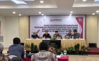 Bawaslu Sulut Gelar Rakor Pengawasan Penataan Dapil dan Alokasi Kursi dengan Jajaran Bawaslu Kabupaten/Kota