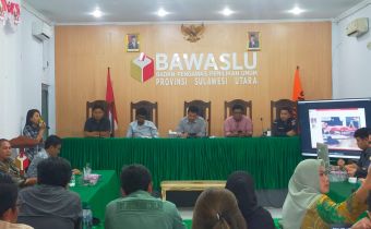 Bawaslu Sulut Gelar Rakor Pengawasan Verifikasi Administrasi Calon Perseorangan DPD Perbaikan Kesatu 
