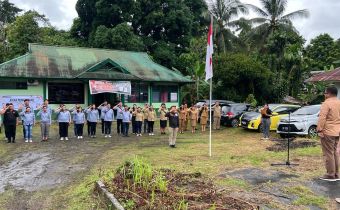 Pangellu Pimpin langsung Apel Siaga Pengawasan di Bawaslu Minut