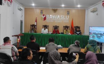 Bawaslu Sulut gelar Rapat Sosialisasi Juknis Penanganan Pelanggaran.