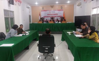 Sidang Adjudikasi Penyelesaian Sengketa Proses Pemilu dengan Pemohon Aditya Moha, dilajutkan dengan mendengarkan jawaban termohon KPU Sulut