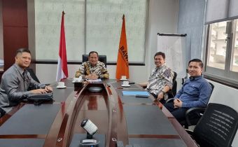 Diterima Ichsan Fuady,  Ketua Bawaslu Sulut Ardiles Mewoh menyampaikan Laporan Pinjam Pakai Lahan dan Kantor Lama Pengadilan Negeri Manado