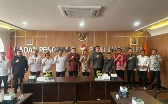Bawaslu Sulut Hadiri Serah Terima Hibah Tanah dari Pemerintah Kabupaten Minahasa Utara Ke Bawaslu RI 
